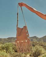 Outlaw Muse Fringe Faux Suede Crossbody Bag