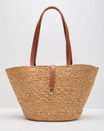 Heritage Coast Straw Tote Bag
