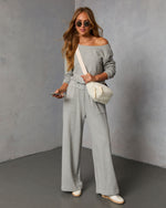 Grey % Danita Knit Fitted Waist Jumpsuit-5