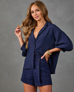 Melodine Front Button Down Top