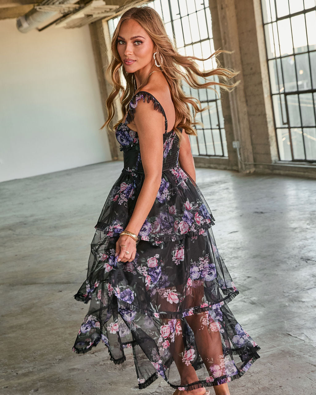 mesh floral dress Inflorescence | Blush PINK Mesh Floral Bardot Maternity Maxi Dress