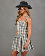 Dyanne Plaid Print Mini Dress