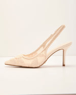 Summer Heiress Crochet Slingback Heels