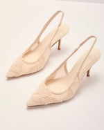 Summer Heiress Crochet Slingback Heels