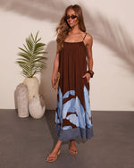 Amalfi Society Tropical Print Maxi Dress