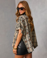 Orianna Paisley Print Turtleneck Sweater