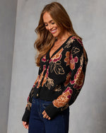 Paulino Printed Cardigan