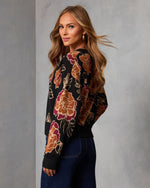 Paulino Printed Cardigan