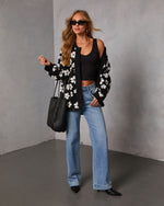Cozy Blooms Floral Print Sherpa Jacket