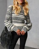 Tobin Striped Turtleneck Sweater