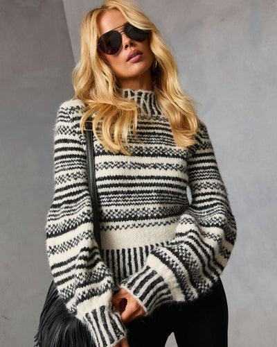Tobin Striped Turtleneck Sweater – VICI