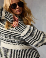 Tobin Striped Turtleneck Sweater