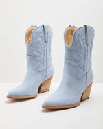 Mazie Faux Suede Embroidered Western Boot