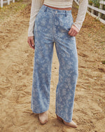 Prairie Bloom Rigid High Rise Relaxed Floral Jeans