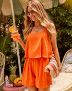 Sunset Dreams Pleated Romper
