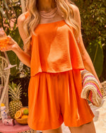 Sunset Dreams Pleated Romper
