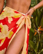 Tide Ritual Abstract Wrap Tie Sarong