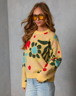 Norine Abstract Printed Sweater