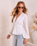 Sweet Daybreak Pleated Twist Front Top
