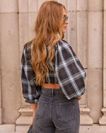 Seasons Change Plaid Lace Corset Top