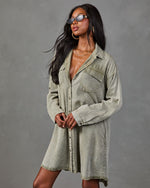 Harper Denim Mini Shirt Dress