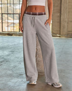 Casual Agenda Fleece Dual Waist Drawstring Pants