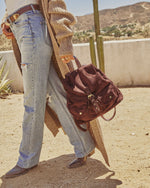 Serena Faux Suede Backpack