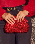 Wild Noel Sequin Pouch Clutch