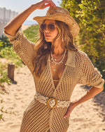 Ocean Allure Crochet Seashell Belt