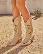 Whiskey Wildflower Floral Embroidered Western Boots