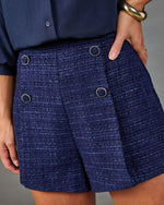Kara Tweed High Rise Shorts