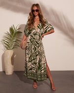 Palma Posh Tropical Midi Dress