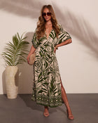 Palma Posh Tropical Midi Dress