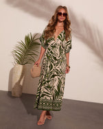 Palma Posh Tropical Midi Dress