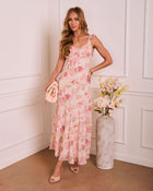 Dewy Darling Ruffle Floral Maxi Dress