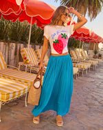 Fresh Daydream Pleated Maxi Skirt