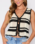 Meghan Knit Sleeveless Sweater