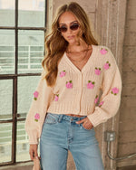 Romance Botanica Floral Cardigan