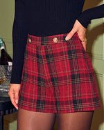 Calissa Plaid High Waist Shorts