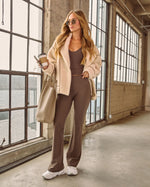 Iylah Contrast Trim Sherpa Coat