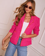 Sweet Talks Tweed Contrast Trim Jacket