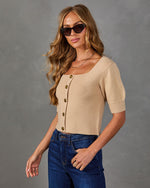 Fiorella Ribbed Knit Cardigan