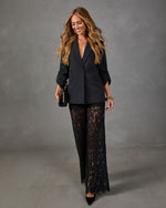 Meet Somewhere Ruched Sleeve Blazer