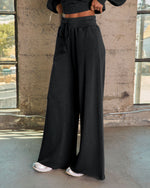 Off Hours Fleece Wide Leg Sweatpants