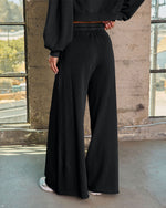 Off Hours Fleece Wide Leg Sweatpants