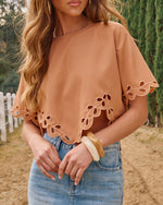 Frontier Grace Eyelet Hem Top