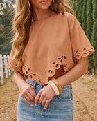 Frontier Grace Eyelet Hem Top
