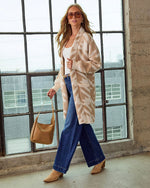 Caelis Knit Houndstooth Cardigan