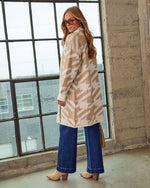 Caelis Knit Houndstooth Cardigan