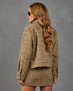 Warm Aura Tweed Utility Jacket